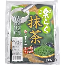 Amazon | かやまえん 抹茶 スティック 楽らく抹茶 1g×100包 国産 抹茶